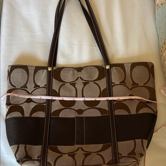 Coach Signature Brown Tote Bag - Picture 7 of 7